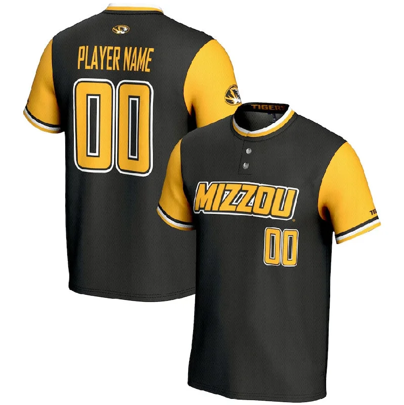 Custom M.Tigers GameDay Greats NIL Pick-A-Player Lightweight Softball Jersey - Black American College Jerseys