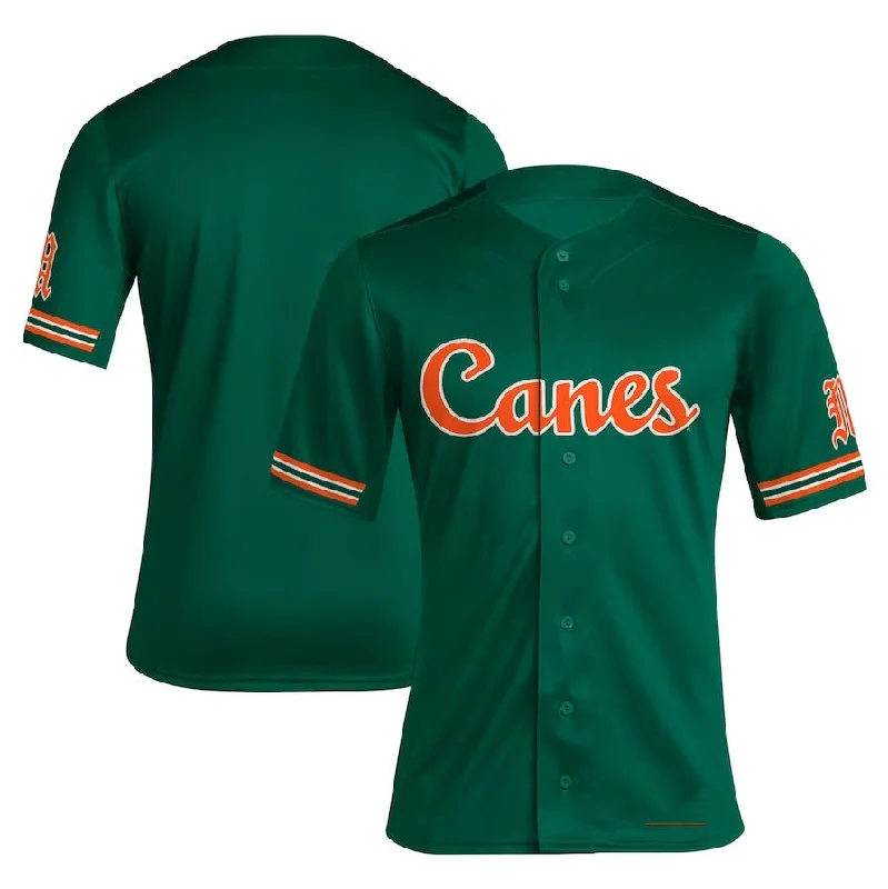 M.Hurricanes Reverse Retro Replica Baseball Jersey - Green American College Jerseys