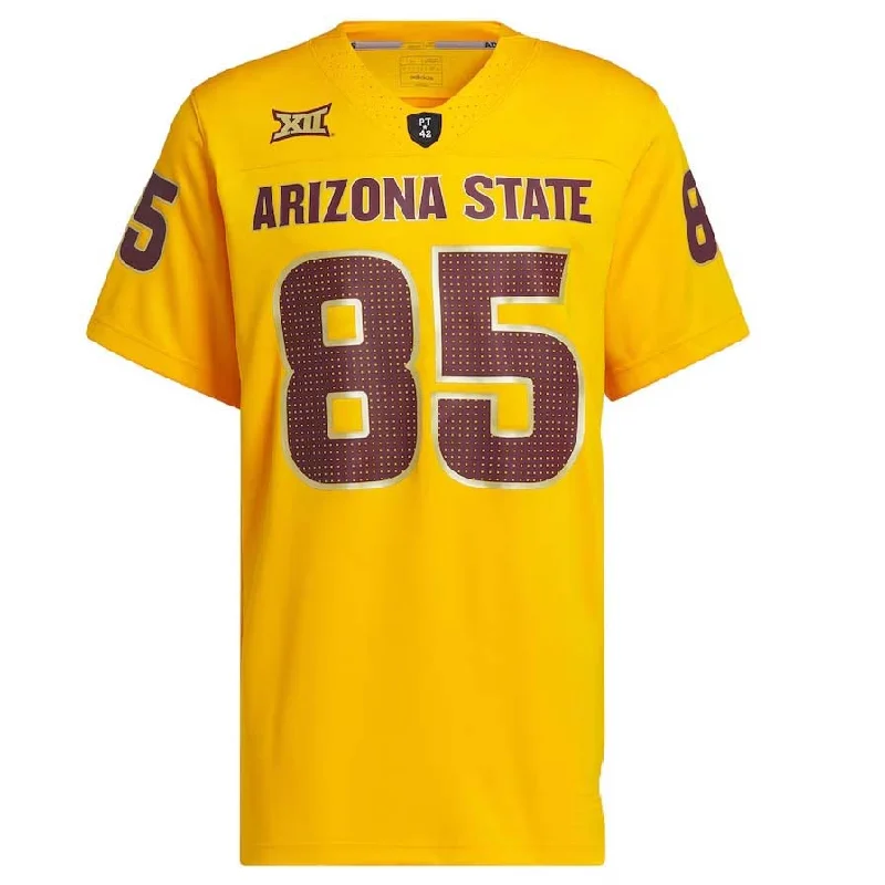 #85 A.State Sun Devils Premier Strategy Jersey - Gold Stitched American College Jerseys