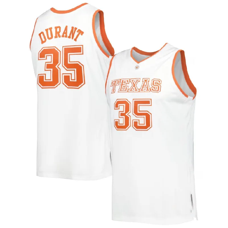 T.Longhorns #35 Kevin Durant Mitchell & Ness 2006-07 Throwback Jersey - White American College Jerseys