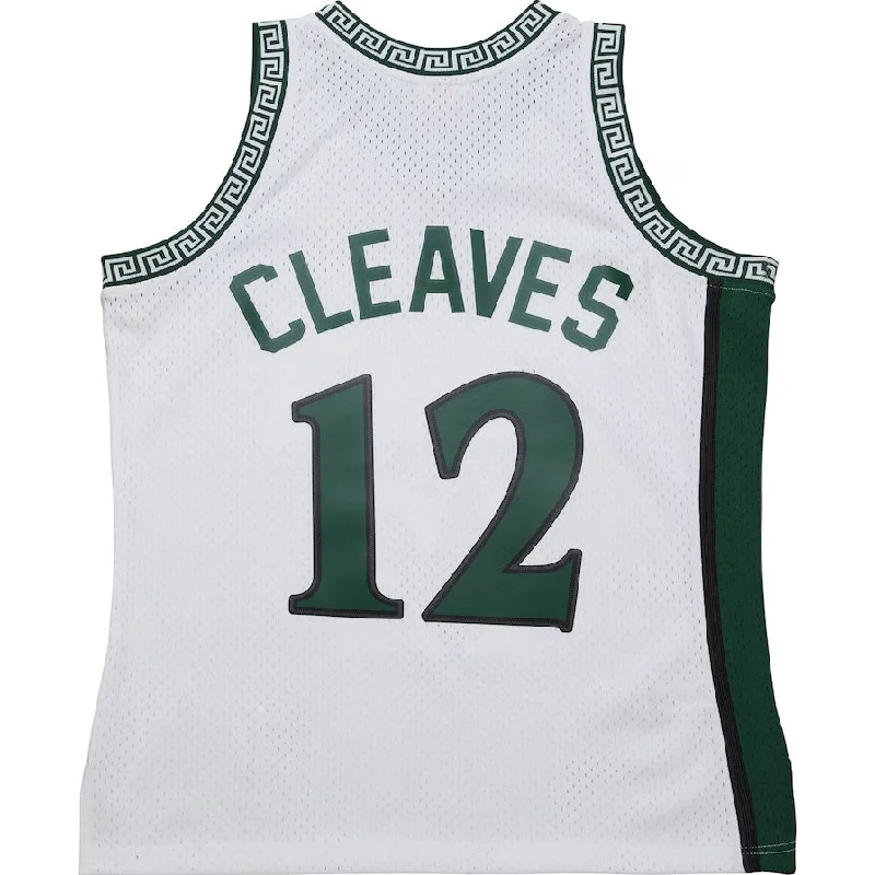 M.State Spartans  #12 Mateen Cleaves Mitchell & Ness 125th Basketball Anniversary 1999 Throwback Fashion Jersey – White Stitched American College Jerseys