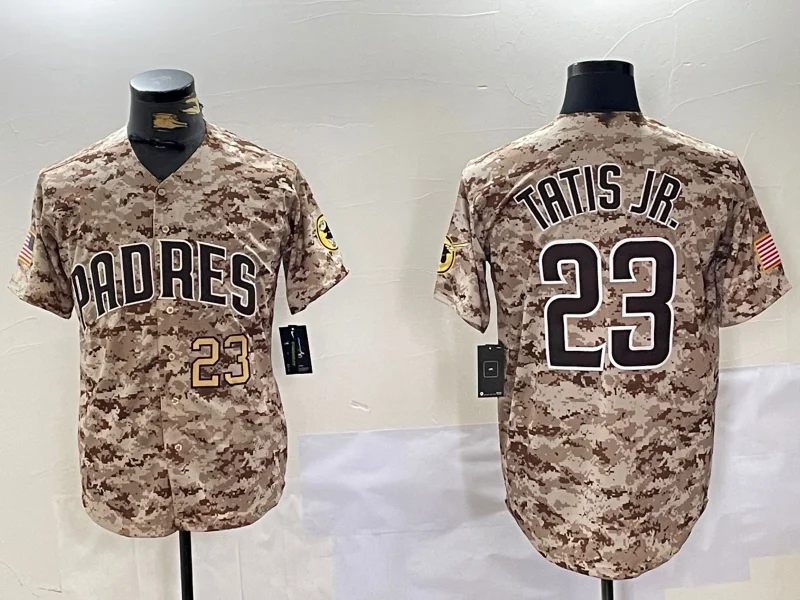 San Diego Padres #23 Fernando Tatis Jr Camo Stitched Cool Base Stitched Baseball Jersey