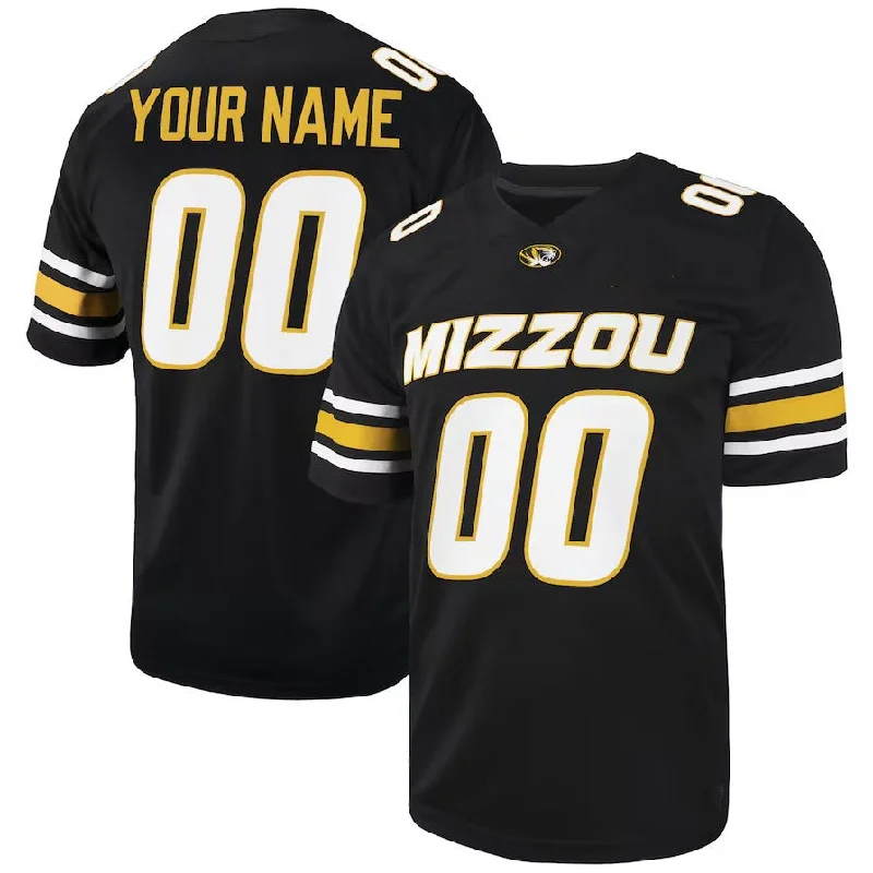 Custom M.Tigers Football Game Jersey - Black American College Jerseys