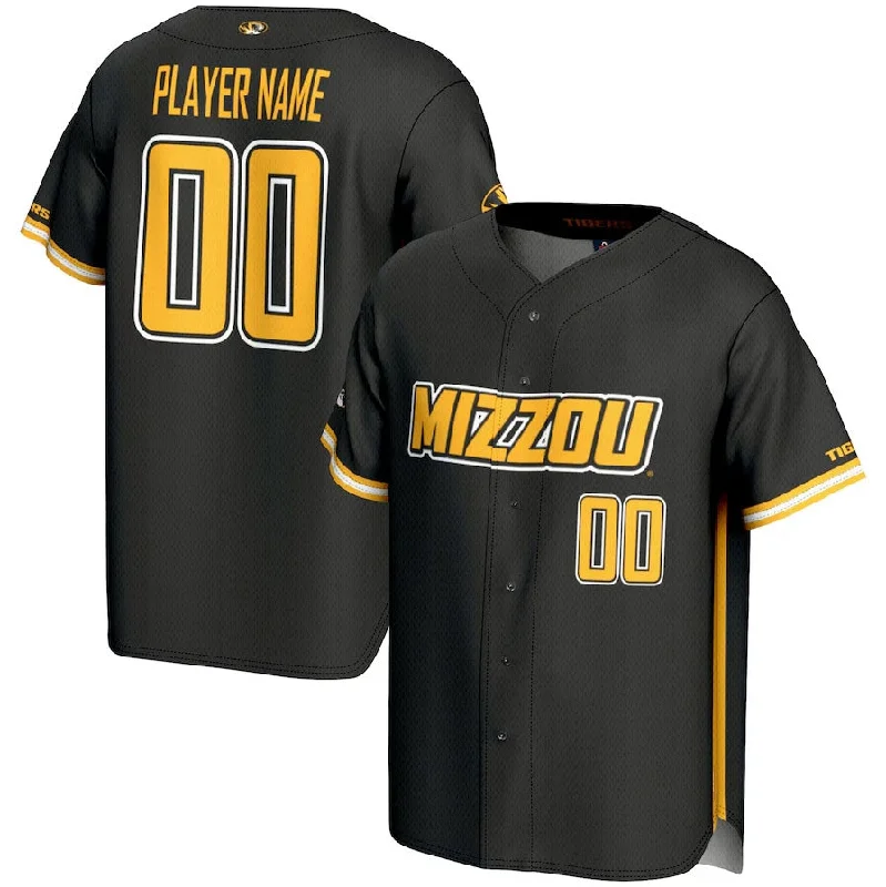 Custom M.Tigers GameDay Greats NIL Pick-A-Player Lightweight Baseball Jersey - Black American College Jerseys