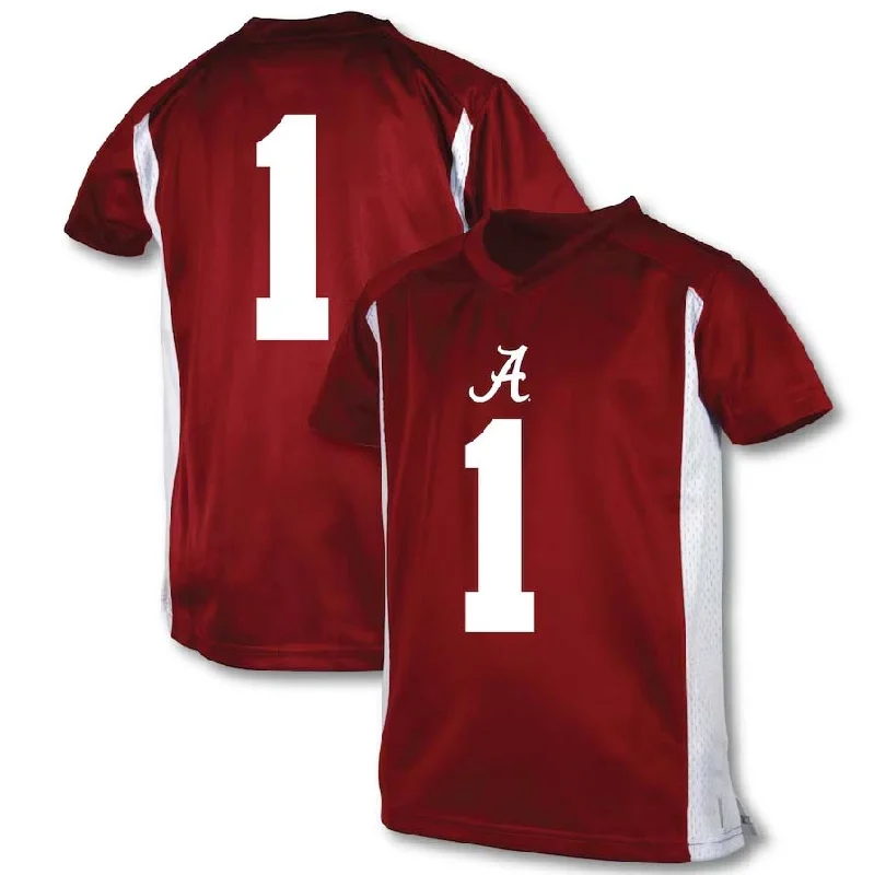 #1 A.Crimson Tide Garb Football Jersey - Crimson Stitched American College Jerseys