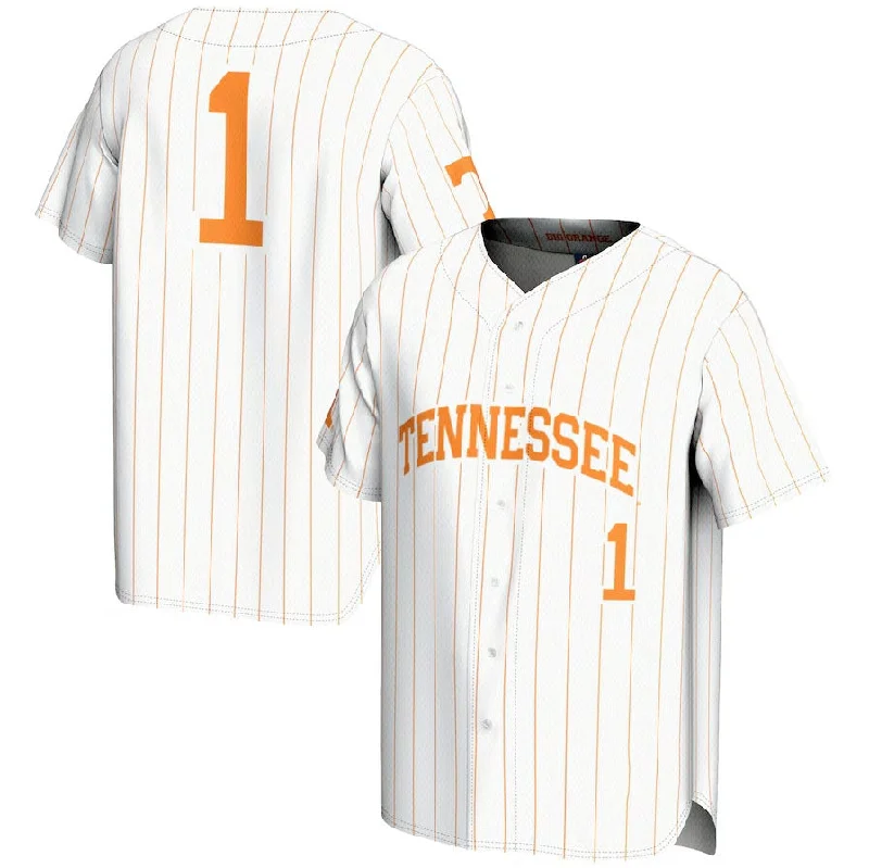 #1 T.Volunteers GameDay Greats Lightweight Baseball Jersey - White College Jerseys