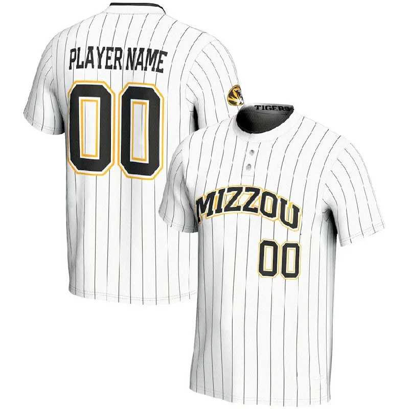 Custom M.Tigers GameDay Greats NIL Pick-A-Player Lightweight Softball Jersey - White American College Jerseys