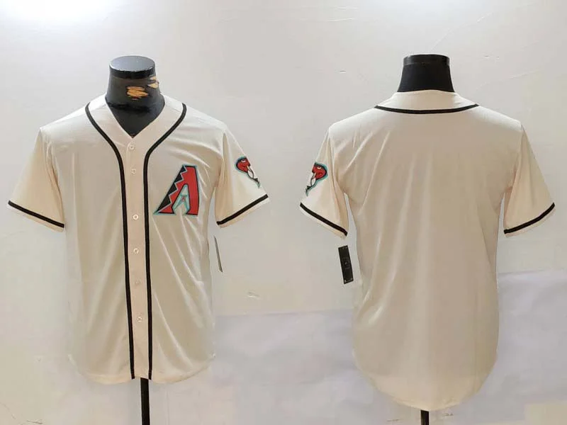 Arizona Diamondbacks Blank Cream Cool Base Limited Stitched Baseball Jerseys