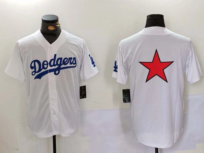 Los Angeles Dodgers Blank White Cool Base Stitched Baseball Jerseys