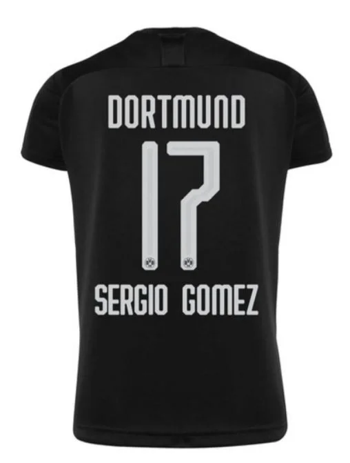 Borussia Dortmund Sergio Gomez 19/20 Away Jersey