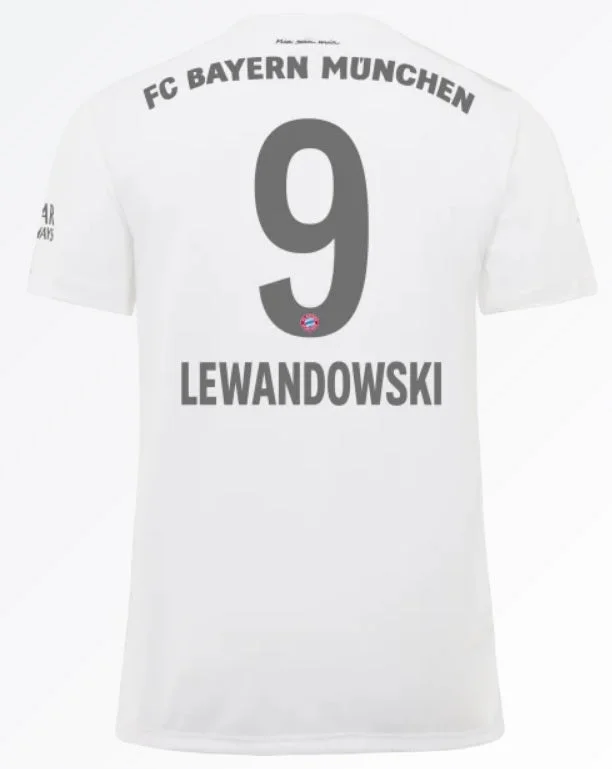 FC Bayern Lewandowski 19/20 Away Jersey