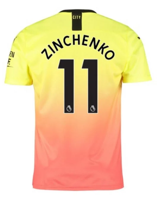 Man City Zinchenko 19/20 Third Jersey