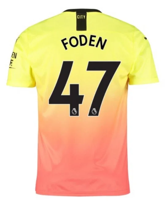 Manchester City Foden 19/20 Third Jersey