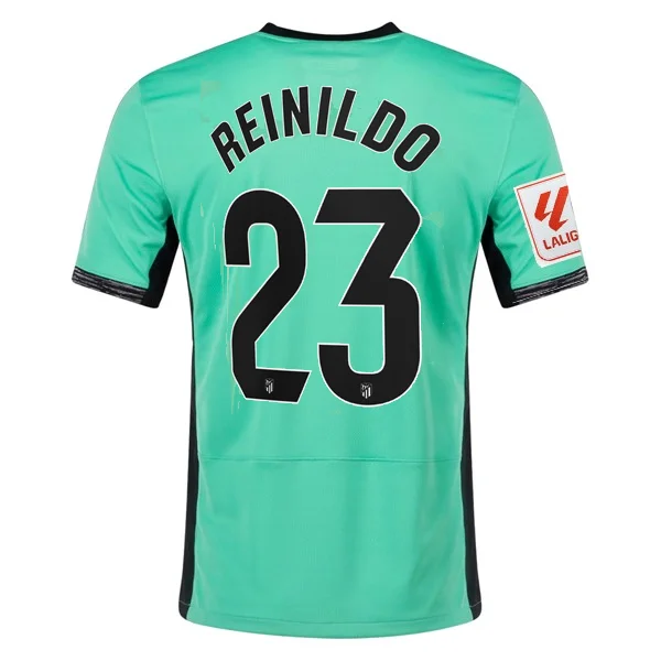 Nike Atletico Madrid Reinildo Mandava Third Jersey w/ La Liga Patch 23/24 (Spring Green/Black)