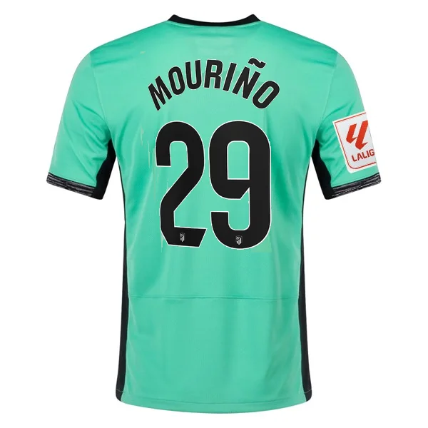 Nike Atletico Madrid Santiago Mouriño Third Jersey w/ La Liga Patch 23/24 (Spring Green/Black)