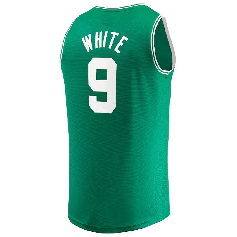 B.Celtics #9 Derrick White Fanatics Branded 2022-23 Fast Break Replica Jersey  Kelly Green Icon Edition Stitched American Basketball Jersey