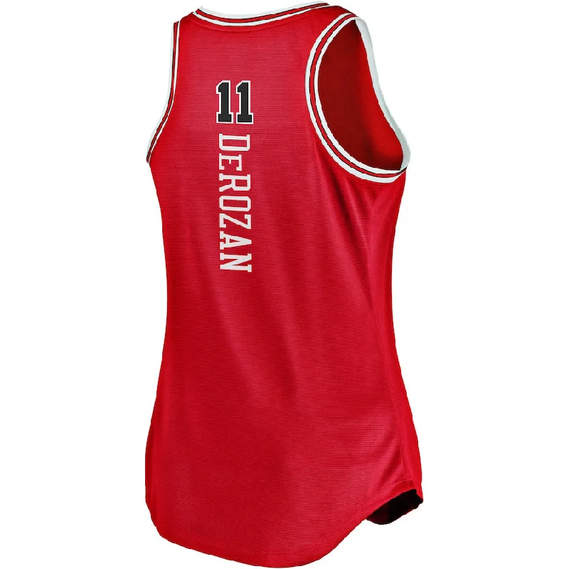 C.Bulls #11 DeMar DeRozan Fanatics Branded 2021-22 Fast Break Tank Jersey Icon Edition Red Stitched American Basketball Jersey