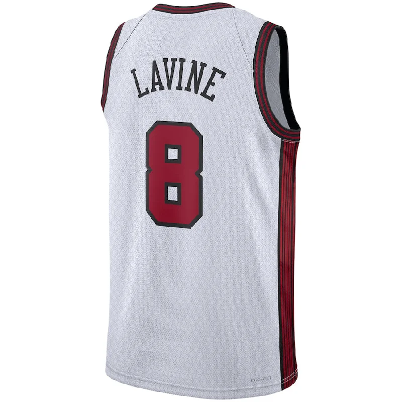 C.Bulls #8 Zach LaVine Unisex 2022-23 Swingman Jersey City Edition Stitched American Basketball Jersey