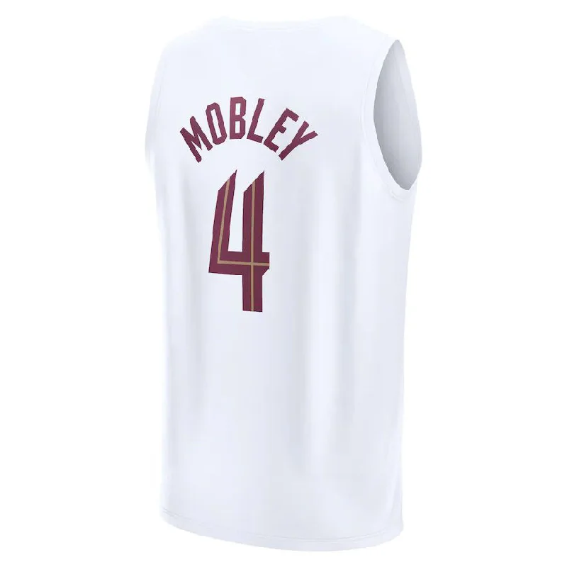 C.Cavaliers #4 Evan Mobley Fanatics Branded 2022-23 Fast Break Replica Jersey White  Association Edition Stitched American Basketball Jersey