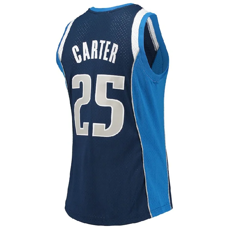 D.Mavericks #25 Vince Carter Mitchell & Ness 2011-12 Hardwood Classics Swingman Jersey Navy Stitched American Basketball Jersey