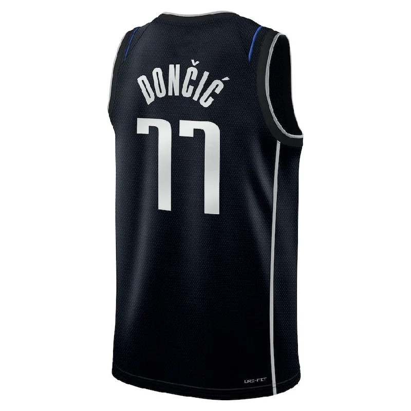 D.Mavericks #77 Luka Doncic Select Series Rookie of the Year Swingman Team Jersey  Stitched American Basketball Jersey