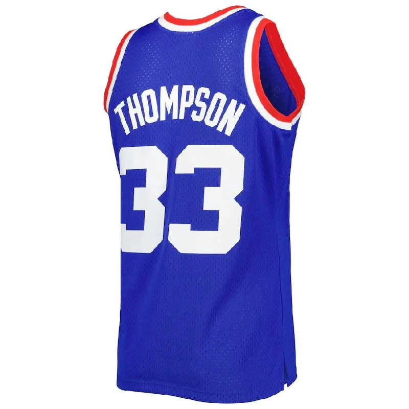 D.Nuggets #33 David Thompson Mitchell & Ness Hardwood Classics 1975-76 Swingman Jersey Royal Stitched American Basketball Jersey