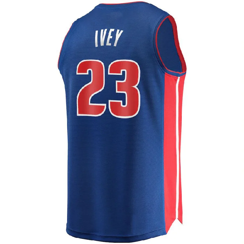 D.Pistons #23 Jaden Ivey Fanatics Branded 2022 Draft First Round Pick Fast Break Replica Player Jersey Icon Edition Blue Stitched American Basketball Jersey