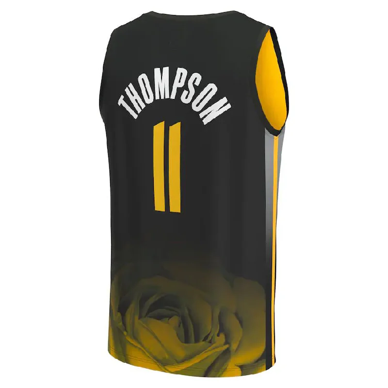 G.State Warriors #11 Klay Thompson Fanatics Branded 2022-23 Fastbreak Jersey City Edition Black Stitched American Basketball Jersey