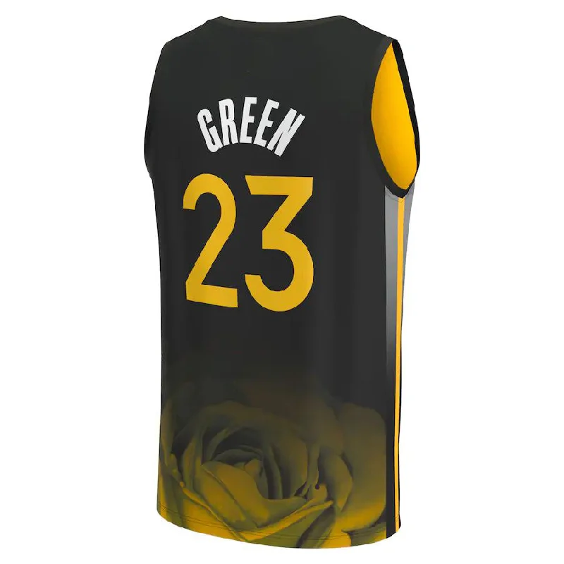 G.State Warriors #23 Draymond Green Fanatics Branded 2022-23 Fastbreak Jersey City Edition Black Stitched American Basketball Jersey