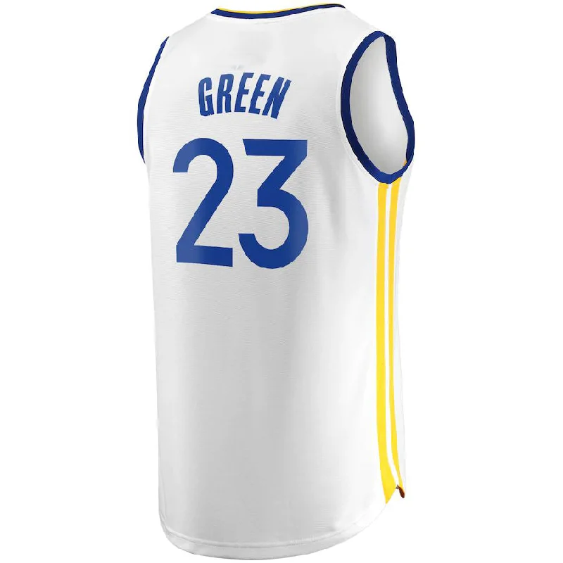 G.State Warriors #23 Draymond Green Fanatics Branded Fast Break Replica Player Jersey White Association Edition Stitched American Basketball Jersey