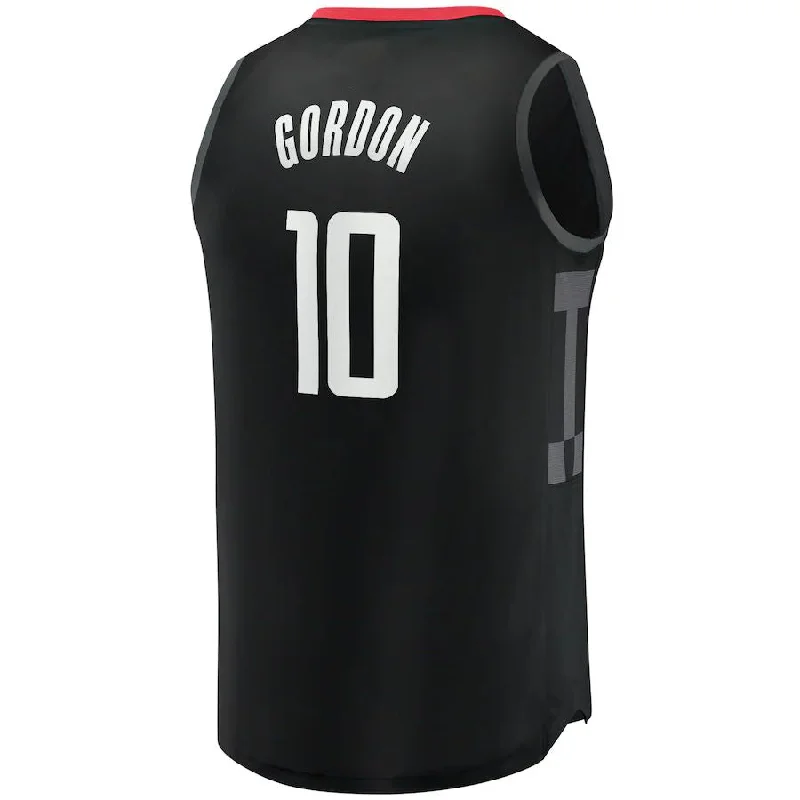 H.Rockets #10 Eric Gordon Fanatics Branded Fast Break Replica Player Jersey Statement Edition Black Stitched American Basketball Jersey