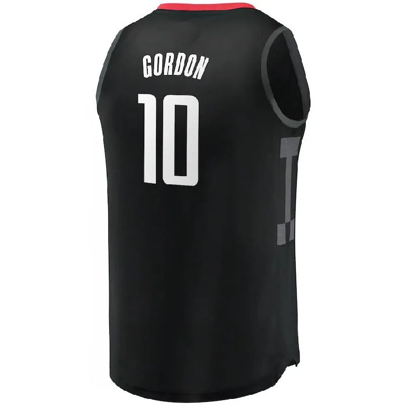 H.Rockets #10 Eric Gordon Fanatics Branded Fast Break Replica Jersey Statement Edition Black Stitched American Basketball Jersey