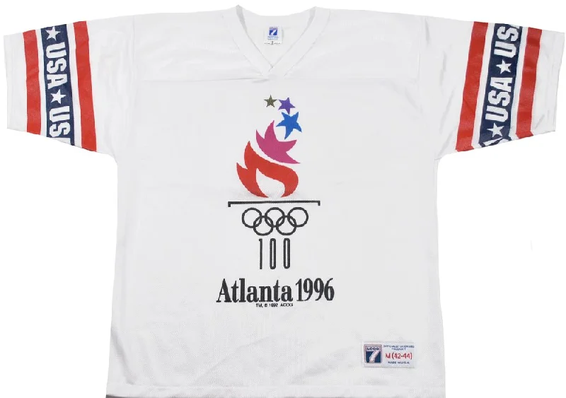 Vintage Logo 7 1996 Atlanta Olympics Football Jersey Size Medium